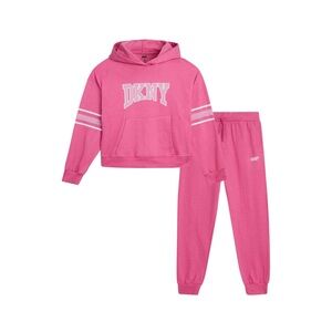 DKNY Athletic Varsity Pink Two-Piece Sweatsuit